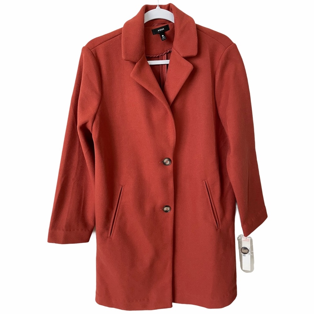 ☀️NWT☀️AQUA Women’s Midi Coat Apricot S